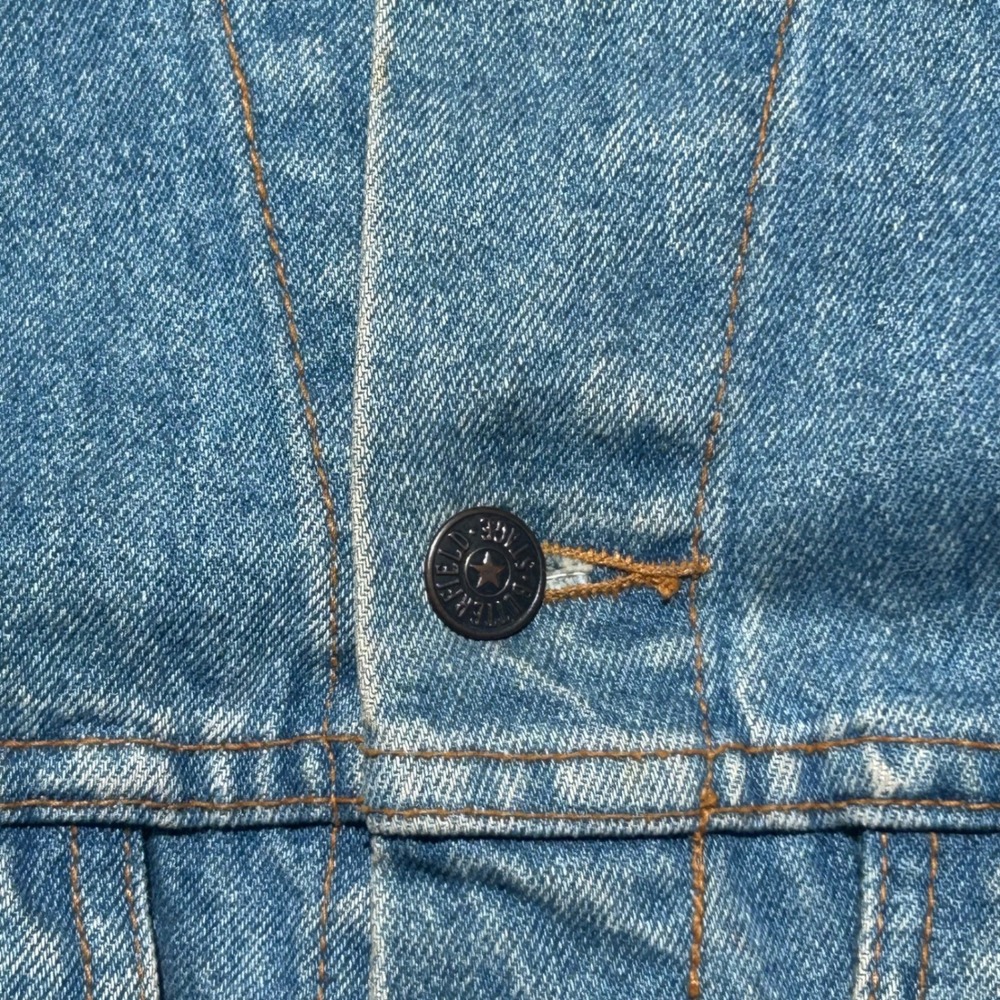 Vintage Butterfield Stage In-N-Out Burger Denim Jacket Medium Wash Mens M - Picture 2 of 7